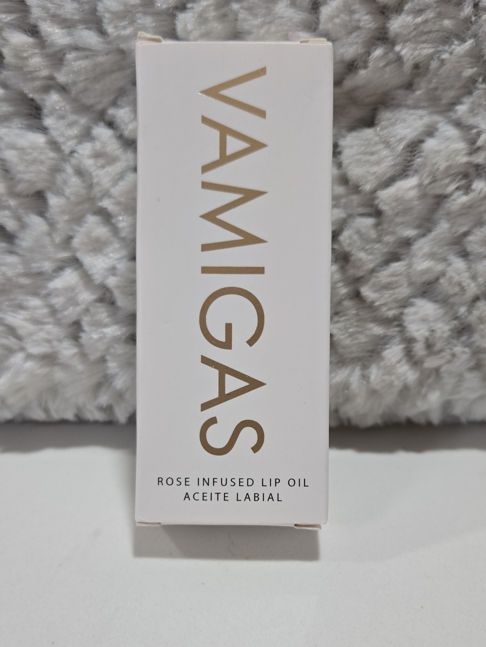 Rose Infused Lip Oil — White & Gold Packaging
